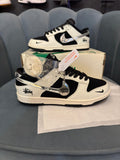 Stüssy Black Silver Low-Top SB Dunk