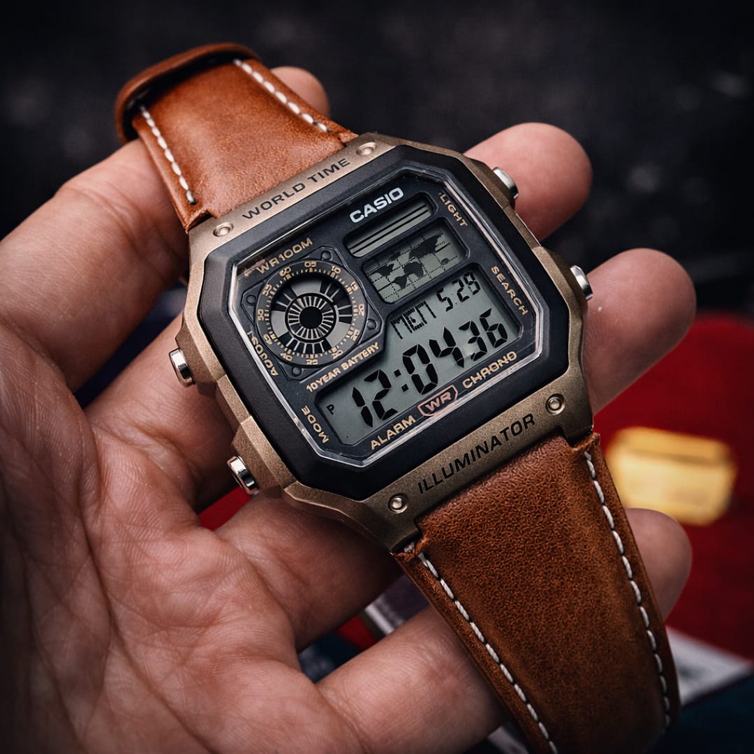 Casio Vintage World Time Digital Watch