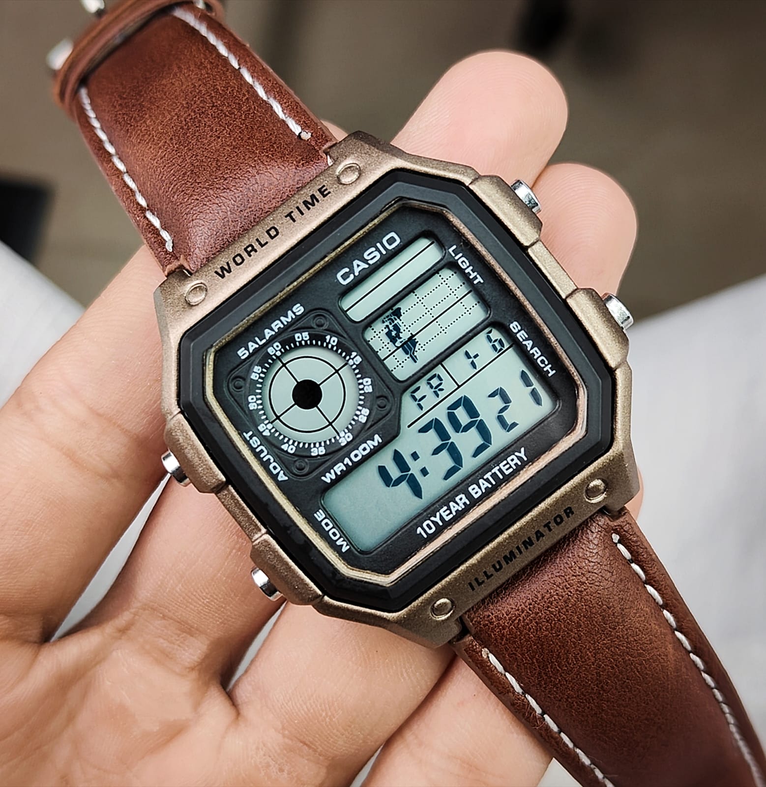 Casio Vintage World Time Digital Watch