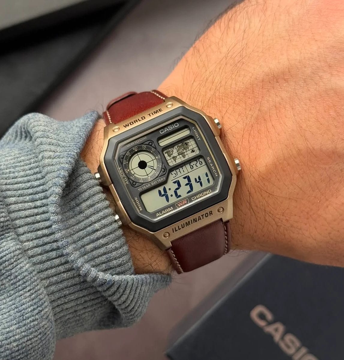 Casio Vintage World Time Digital Watch