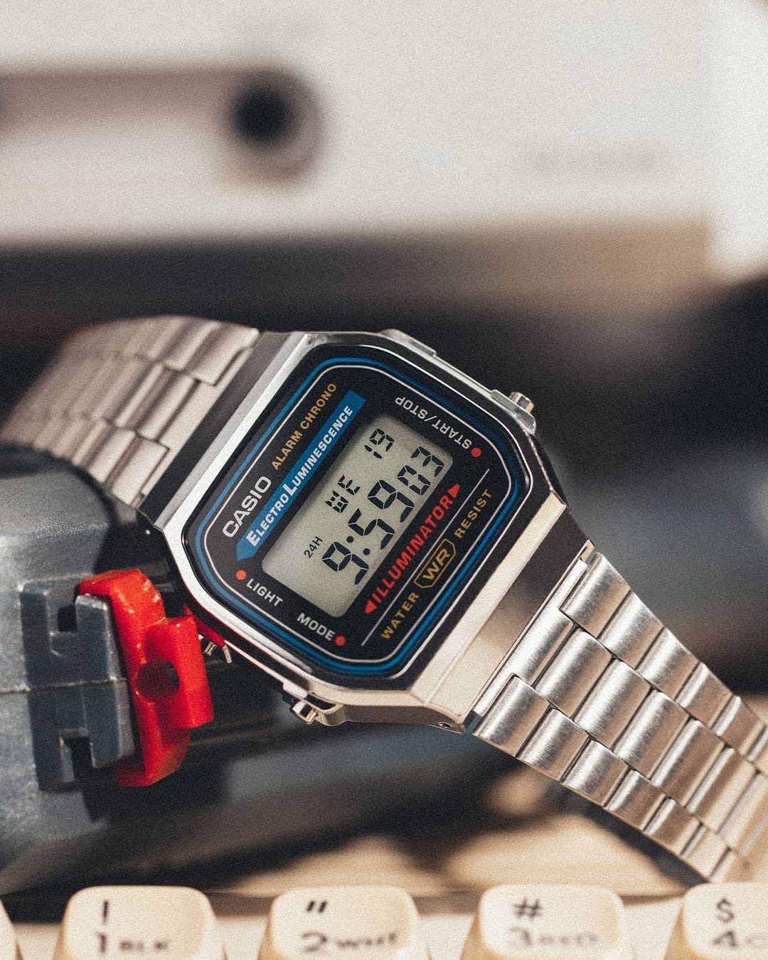 Casio Vintage Silver Digital Watch