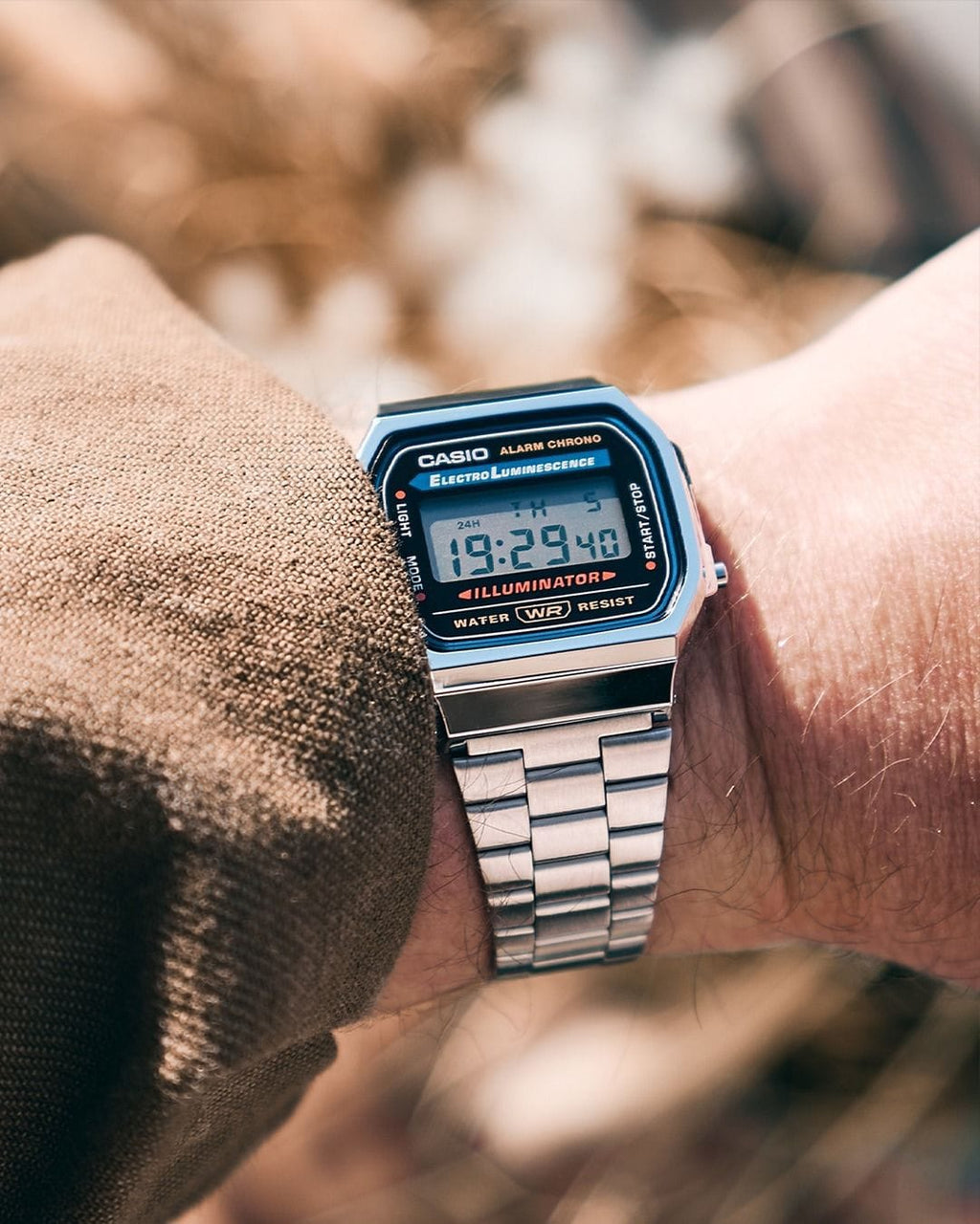 Casio Vintage Silver Digital Watch