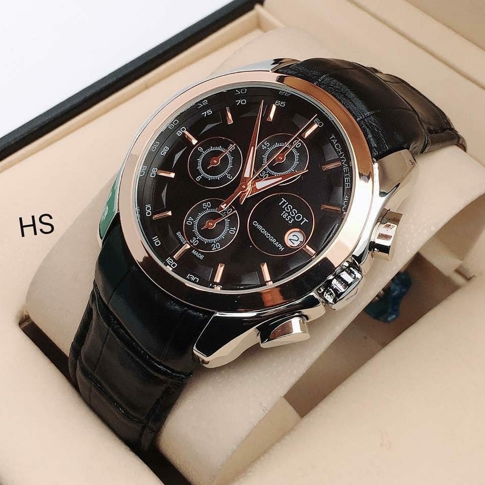 Tissot Executive Black Chronograph Leather