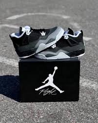 Air Jordan 4 Black Sneakers